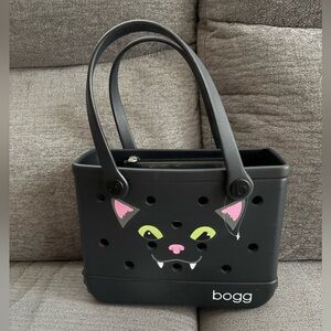 NWOT BOGG Bag Bitty Halloween Cats Meow Tote - Black - Have tag just fell off